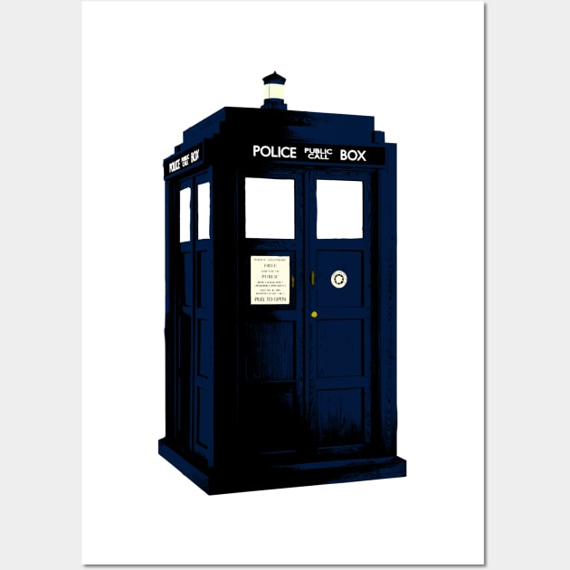 Tardis Wall Art by DavoliShop